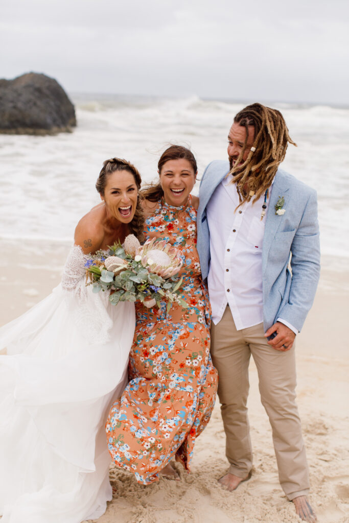 Just Jess Elopements - Fingal Beach wedding